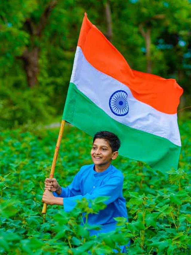 A boA boy hoisting the flag y
